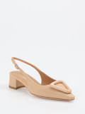 Konstantin Starke – Slingback-Pumps aus Lammleder Beige