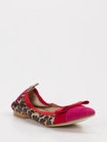 Andrea Puccini – Ballerinas aus Veloursleder mit Leo-Muster