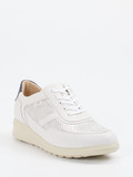 Finn Comfort – Komfort-Sneaker aus Glattleder Offwhite