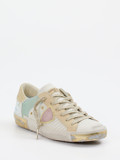 Philippe Model – Sneaker aus Leder mit Metallic-Effekt