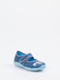 Superfit – Kinderhausschuh aus Textil in Jeansblau