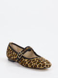 Andrea Puccini – Mary Janes aus Kalbleder im Leoprint