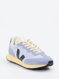 VEJA – Retro-Sneaker aus Mesh und Veloursleder Pastellblau