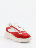 Copenhagen – Chunky Sneaker aus Veloursleder rot