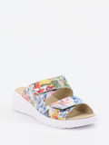 Hickersberger – Komfort-Pantolette aus Leder multicolor