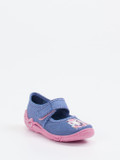 Superfit – Kinderhausschuh aus Textil jeansblau glitzernd