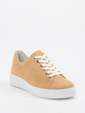 Semler – Sneaker aus Veloursleder in Beige