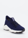 Tod's – Sneaker aus gestricktem Textil in Blau