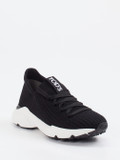 Tod's – Sneaker aus gestricktem Textil Schwarz