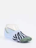 Alto Milano – Sneaker-Socke aus Baumwollmix hellblau