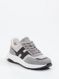 Hogan – Retro-Sneaker aus Veloursleder hellgrau