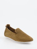 Arche – Slipper aus Nubukleder in Cognacbraun