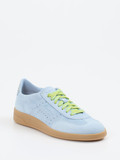 Santoni – Sneaker aus Veloursleder hellblau