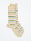 Burlington – Crew Socken aus Textil mit Pastellstreifen