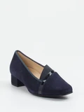 Hassia - Pumps aus Veloursleder in blau