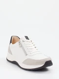 Ganter - Sneaker aus Velour/Leder in weiß