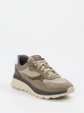 Geox – Sneaker aus Veloursleder und Mesh beige