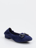 Ralph Harrison – Ballerinas aus Veloursleder marineblau