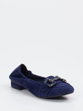 Ralph Harrison – Ballerinas aus Veloursleder marineblau