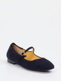 Truman's – Mary Jane Ballerina aus Veloursleder dunkelblau