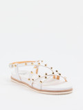 Truman's – Riemchensandalen aus Leder Weiß