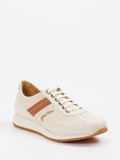 Galizio Torresi – Sneaker aus Leder und Canvas beige