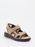 Ganter - Sandale aus Nubukleder in beige