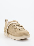 UGG – Sneaker aus Veloursleder und Mesh beige