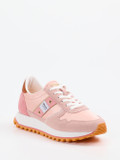 Blauer – Retro-Sneaker aus Veloursleder in Rosa