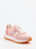 Blauer – Retro-Sneaker aus Veloursleder in Rosa