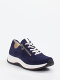 Ganter – Komfort-Sneaker aus Veloursleder Dunkelblau