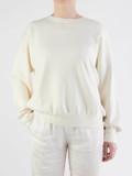 FLONA – Feinstrick-Pullover aus Baumwolle-Kaschmir Cremeweiß