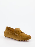 Tod's – Mokassin aus Veloursleder ockerbraun