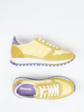 Blauer – Retro-Sneaker aus Veloursleder gelb