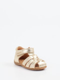 Bisgaard – Sandalen aus Metallicleder Gold