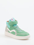 Bisgaard – High-Top Sneaker aus Kalbleder Mintgrün