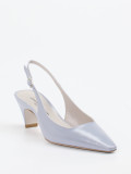 Konstantin Starke – Slingback-Pumps aus Lackleder pastellblau