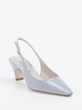 Konstantin Starke – Slingback-Pumps aus Lackleder pastellblau