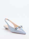 Konstantin Starke – Slingback-Ballerinas aus Lammleder Hellblau