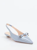 Konstantin Starke – Slingback-Ballerinas aus Lammleder Hellblau