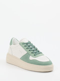 Copenhagen – Sneaker aus Velourleder und Glattleder weiß