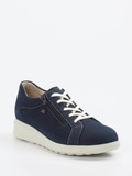 Finn Comfort – Komfort-Sneaker aus Nubukleder Dunkelblau