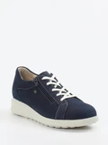 Finn Comfort - Sneaker aus Nubukleder in blau