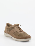 Josef Seibel – Schnürschuh aus Veloursleder sandbeige