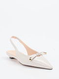 Konstantin Starke – Slingback-Ballerinas aus Lammleder Beige