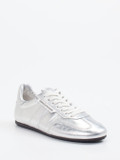 Kennel & Schmenger – Sneaker aus Metallicleder silber