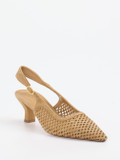 Konstantin Starke – Slingback-Pumps aus Veloursleder Sandbeige