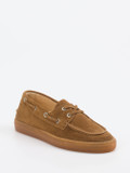 Copenhagen – Bootsschuh aus Veloursleder cognacbraun
