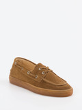 Copenhagen – Bootsschuh aus Veloursleder cognacbraun