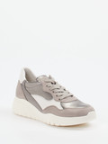 Gabor – Chunky Sneaker aus Kalbleder Silbermetallic